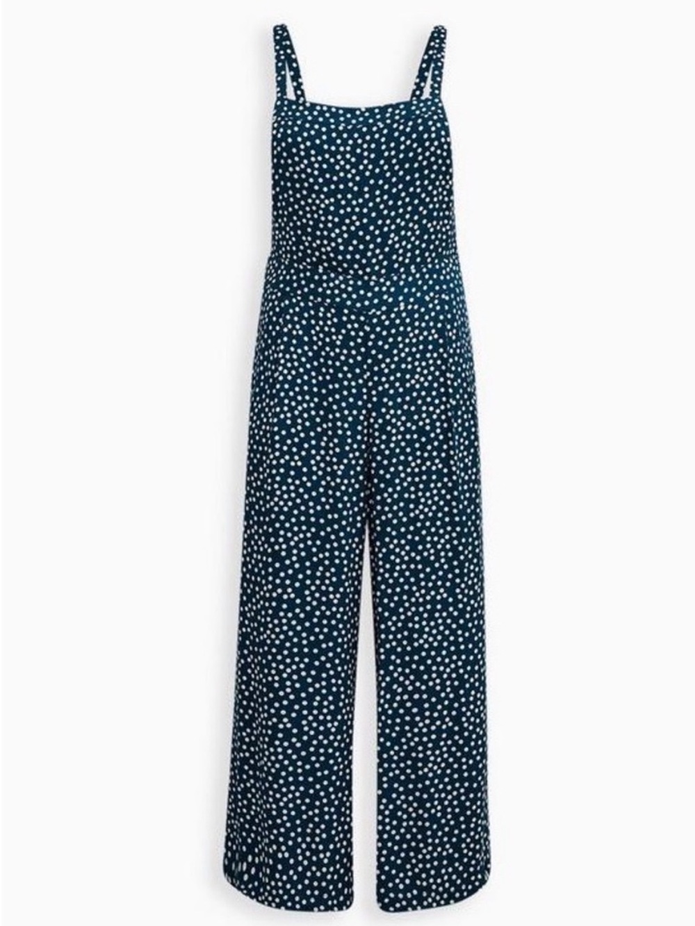 torrid Navy Polka Dot Wide-Leg Jumpsuit